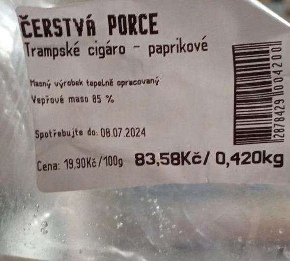 Fotografie - Trampské cigáro paprikové Čerstvá porce