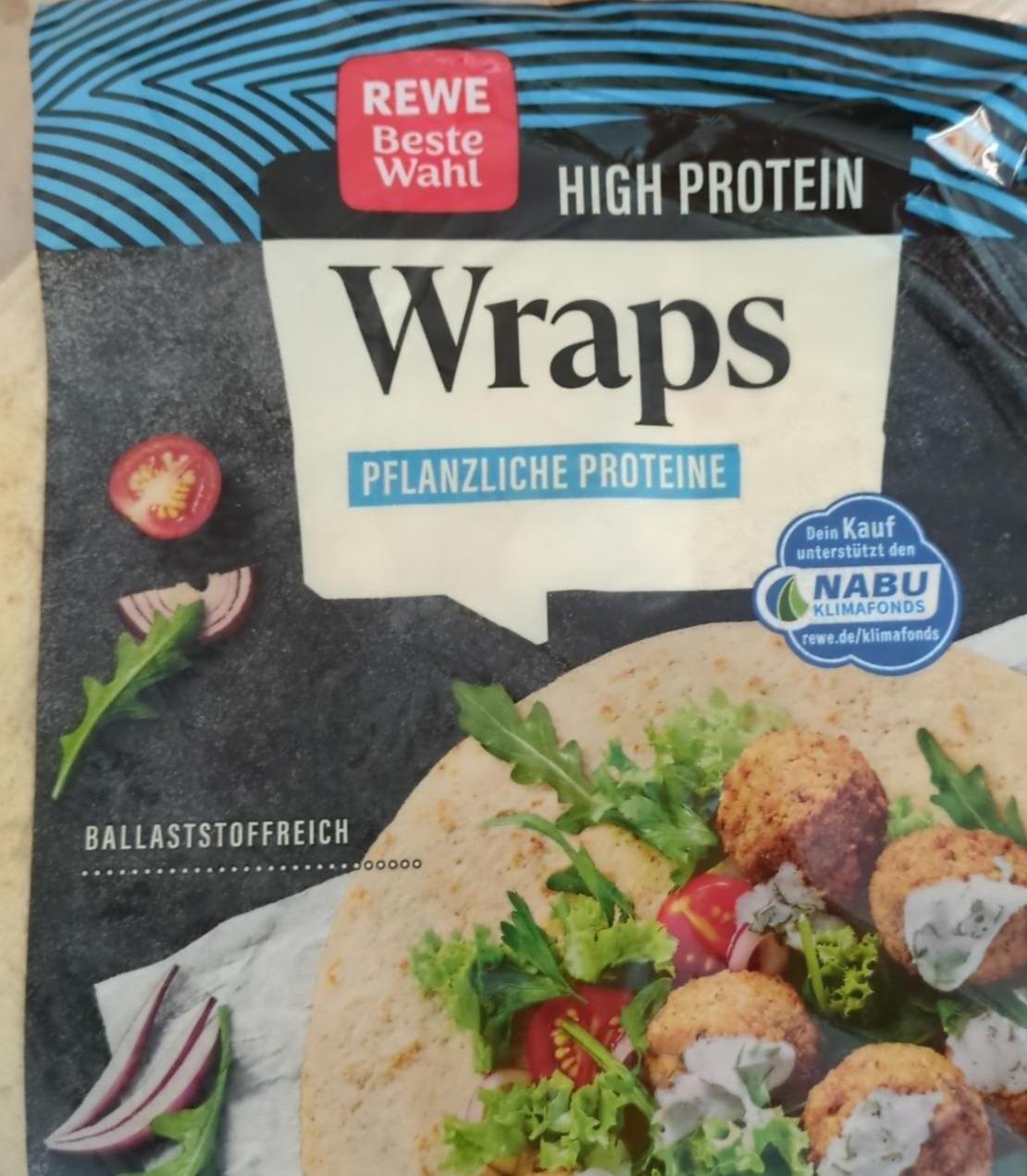 Fotografie - High protein wraps Rewe beste wahl