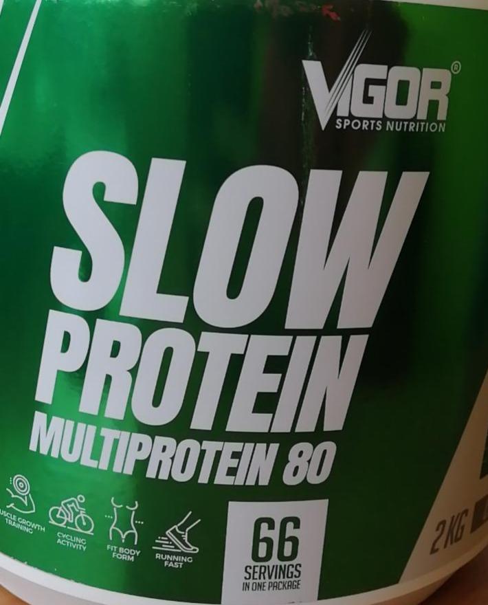 Fotografie - Slow protein multiprotein 80 coconut Vigor