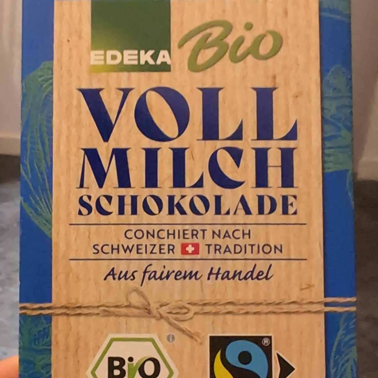 Fotografie - Bio Vollmilch schokolade Edeka