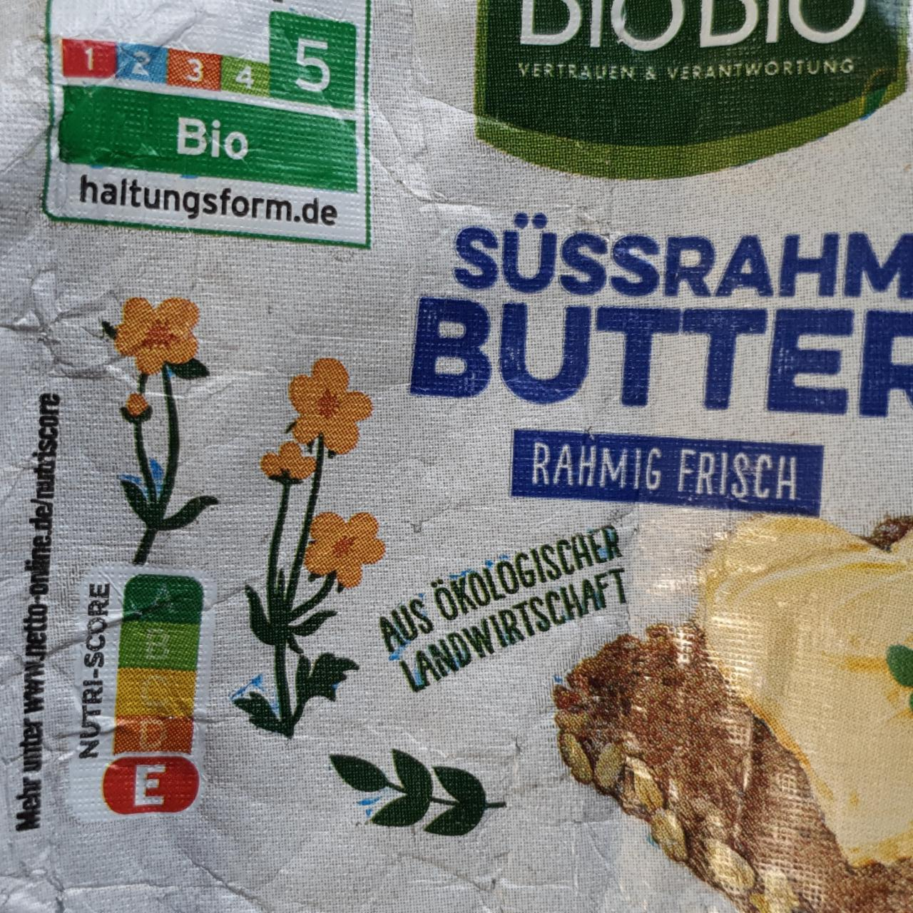 Fotografie - Süssrahm butter BioBio