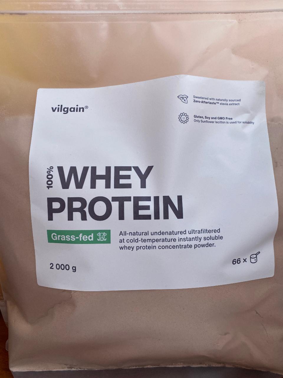 Fotografie - Grass-fed whey protein chocolate Vilgain