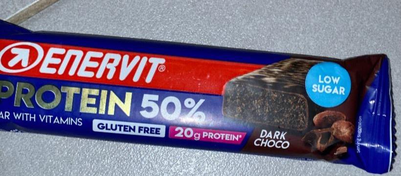 Fotografie - Dark choco 20g protein bar Enervit