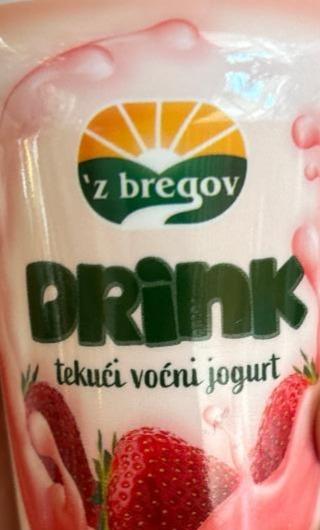 Fotografie - Drink tekući voćni jogurt jagoda Z bregov