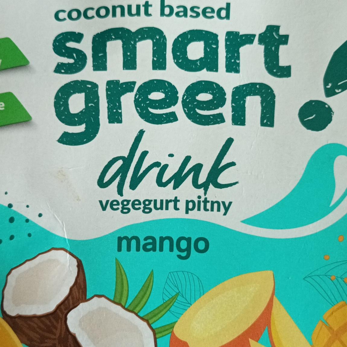 Fotografie - Coconut based drink vegegurt pitny mango Smart green!