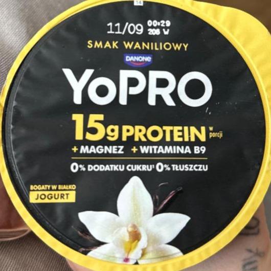 Fotografie - YoPro 15g protein jogurt smak waniliowy Danone