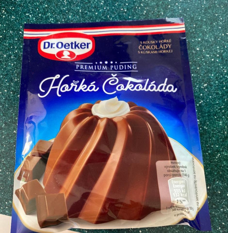 Fotografie - Hořká čokoláda Premium puding Dr.Oetker