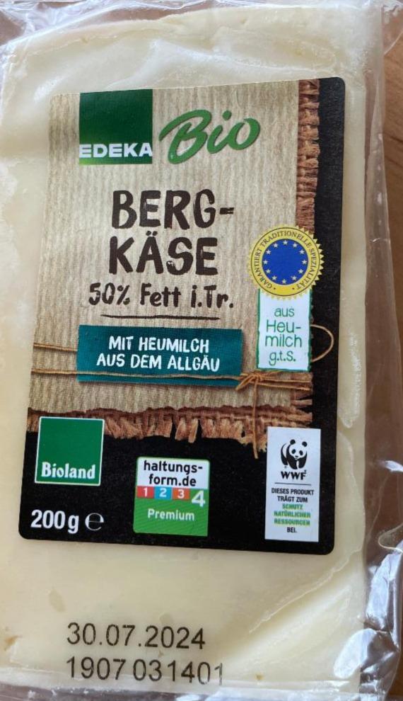 Fotografie - Bergkäse 50% Edeka Bio +