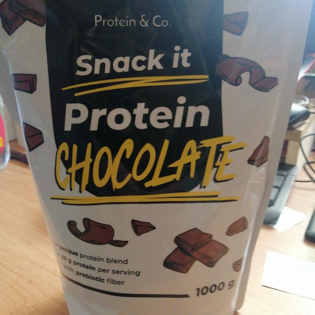 Fotografie - Snack it Protein chocolate Protein & Co.