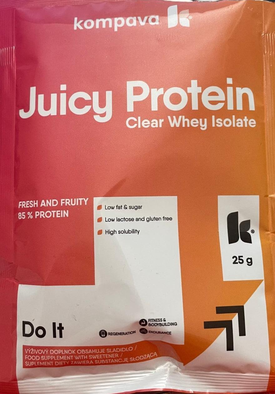 Fotografie - Juicy protein clear whey isolate fresh and fruity Kompava