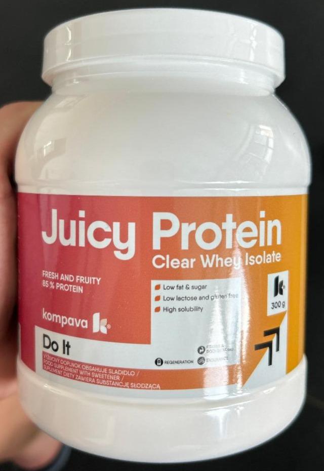 Fotografie - Juicy protein clear whey isolate fresh and fruity Kompava