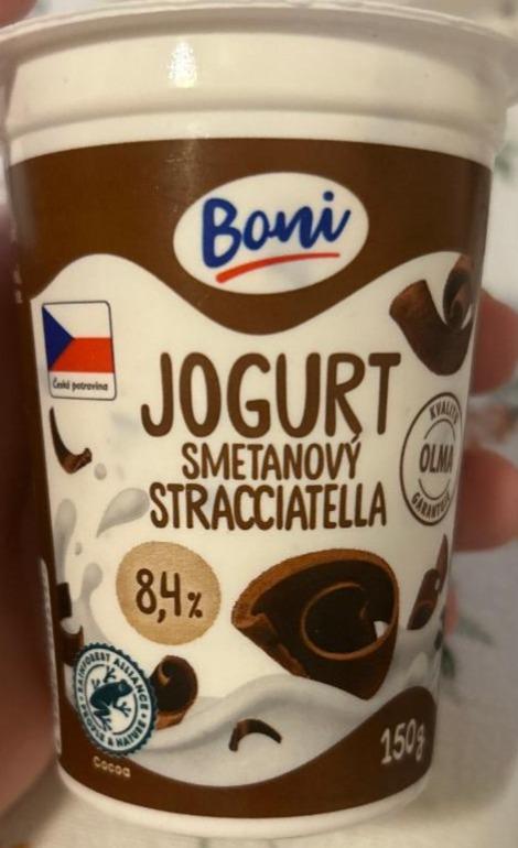 Fotografie - Smetanový jogurt stracciatella 8,4% Boni