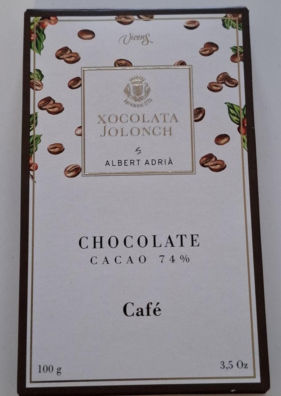 Fotografie - Chocolate cacao 74% café Xocolata Jolonch