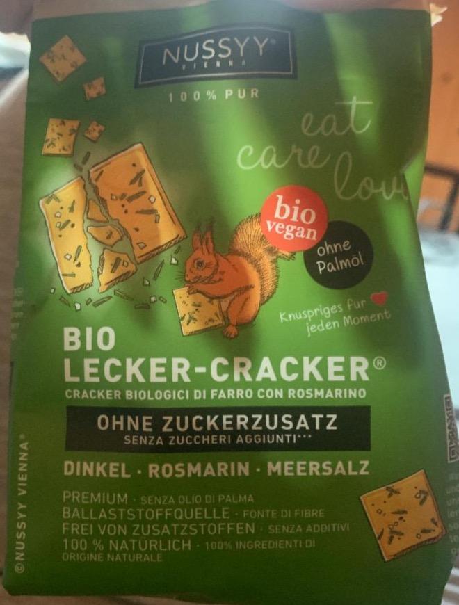 Fotografie - Bio lecker-cracker dinkel rosmarin meersalz Nussyy