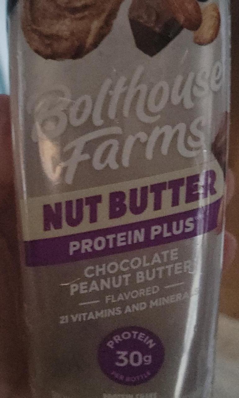 Fotografie - Nut butter protein plus chocolate peanut butter flavored Bolthouse farms