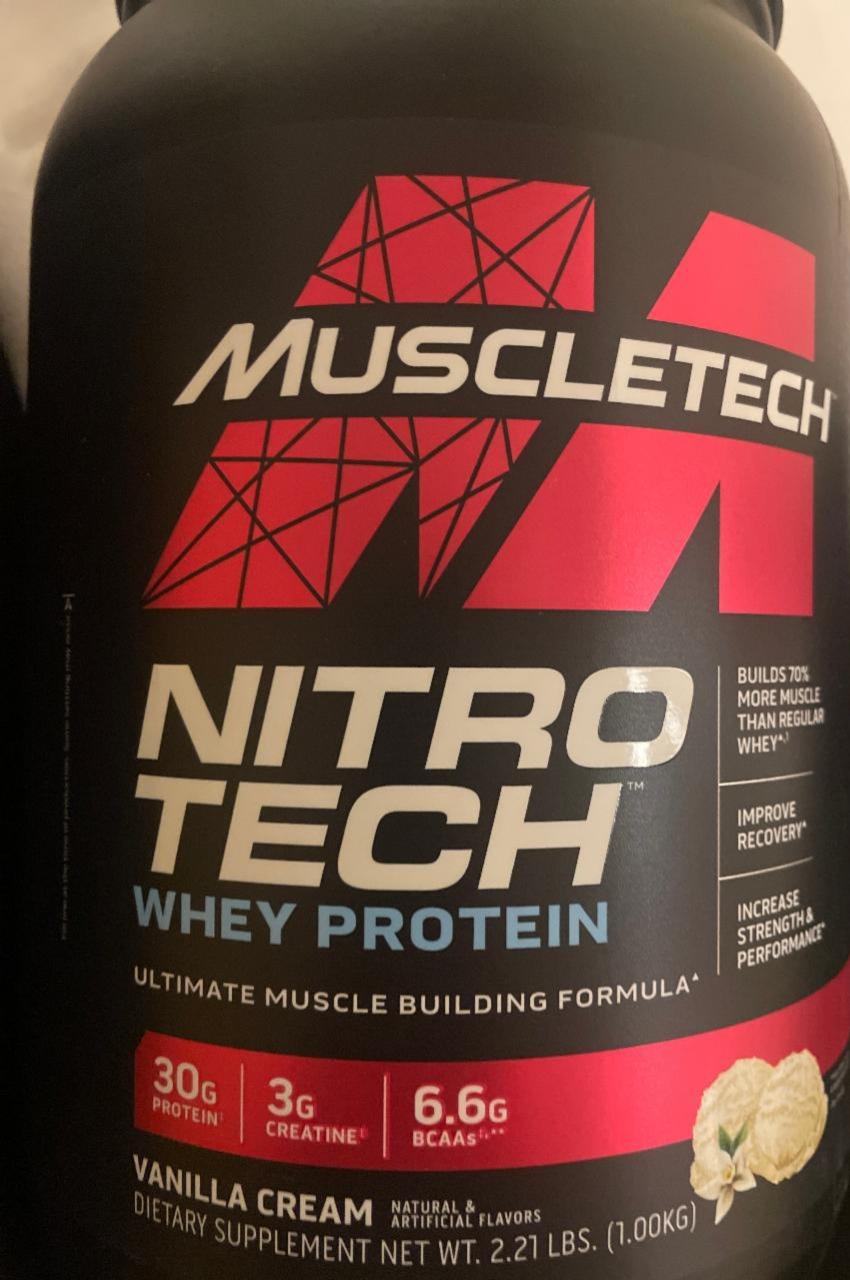 Fotografie - Nitro tech whey protein vanilla cream Muscletech