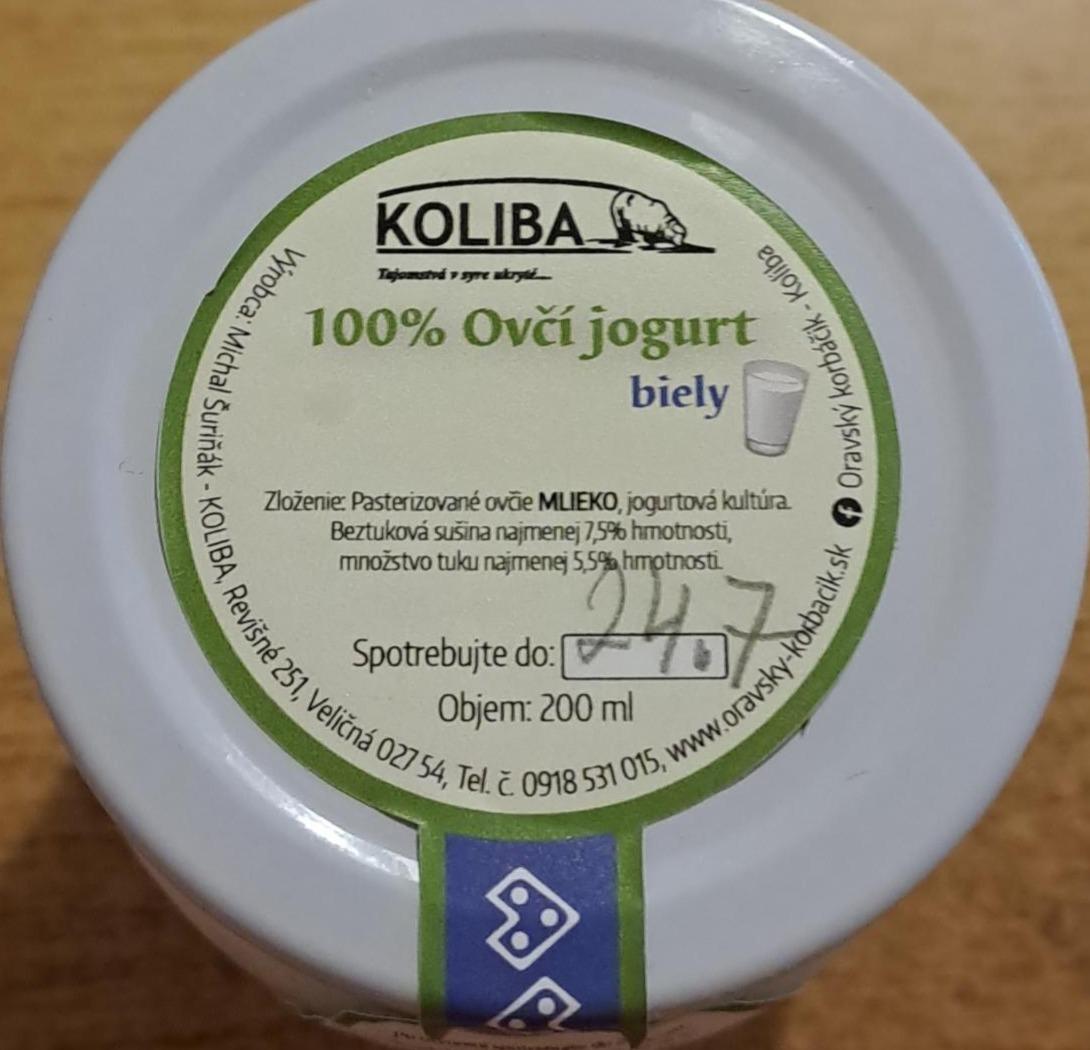 Fotografie - 100% Ovčí jogurt biely Koliba