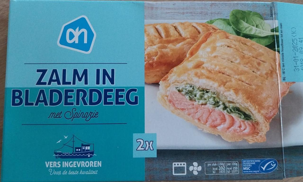 Fotografie - Zalm in bladerdeeg met spinazie AH