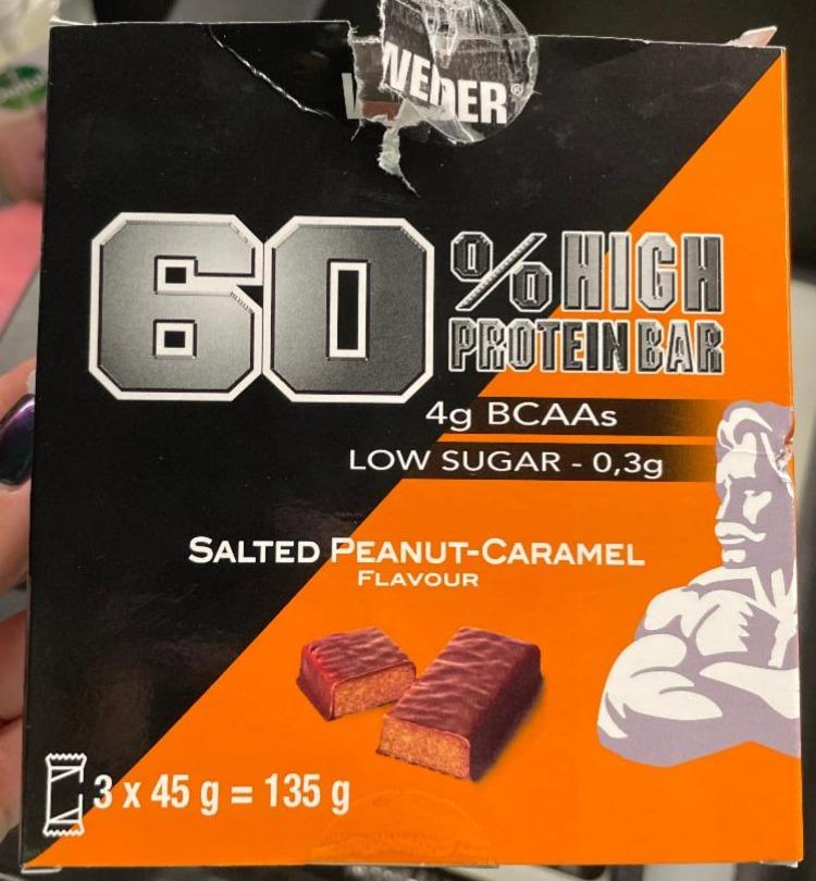 Fotografie - 60% High Protein Bar Salted Peanut-Caramel Weider