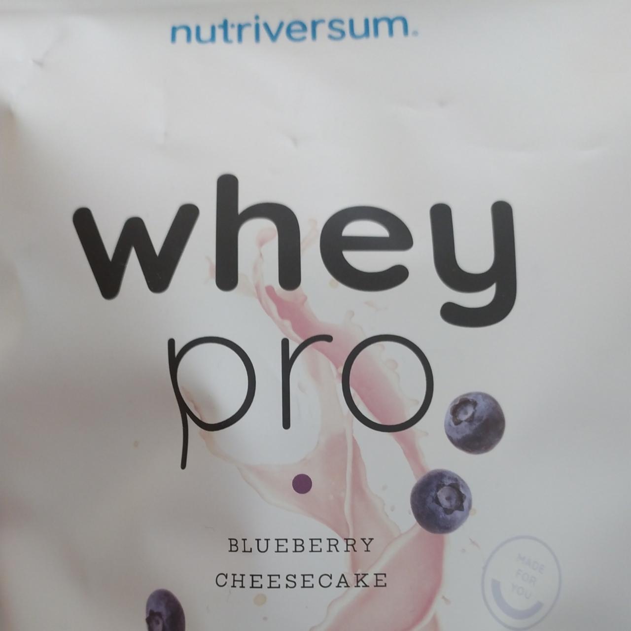 Fotografie - Whey pro blueberry cheesecake Nutriversum