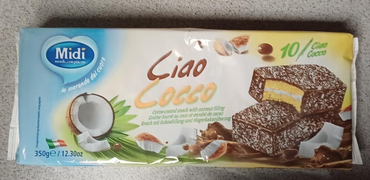 Fotografie - Ciao Cocco cocoa-coated snack with coconut filling Midi