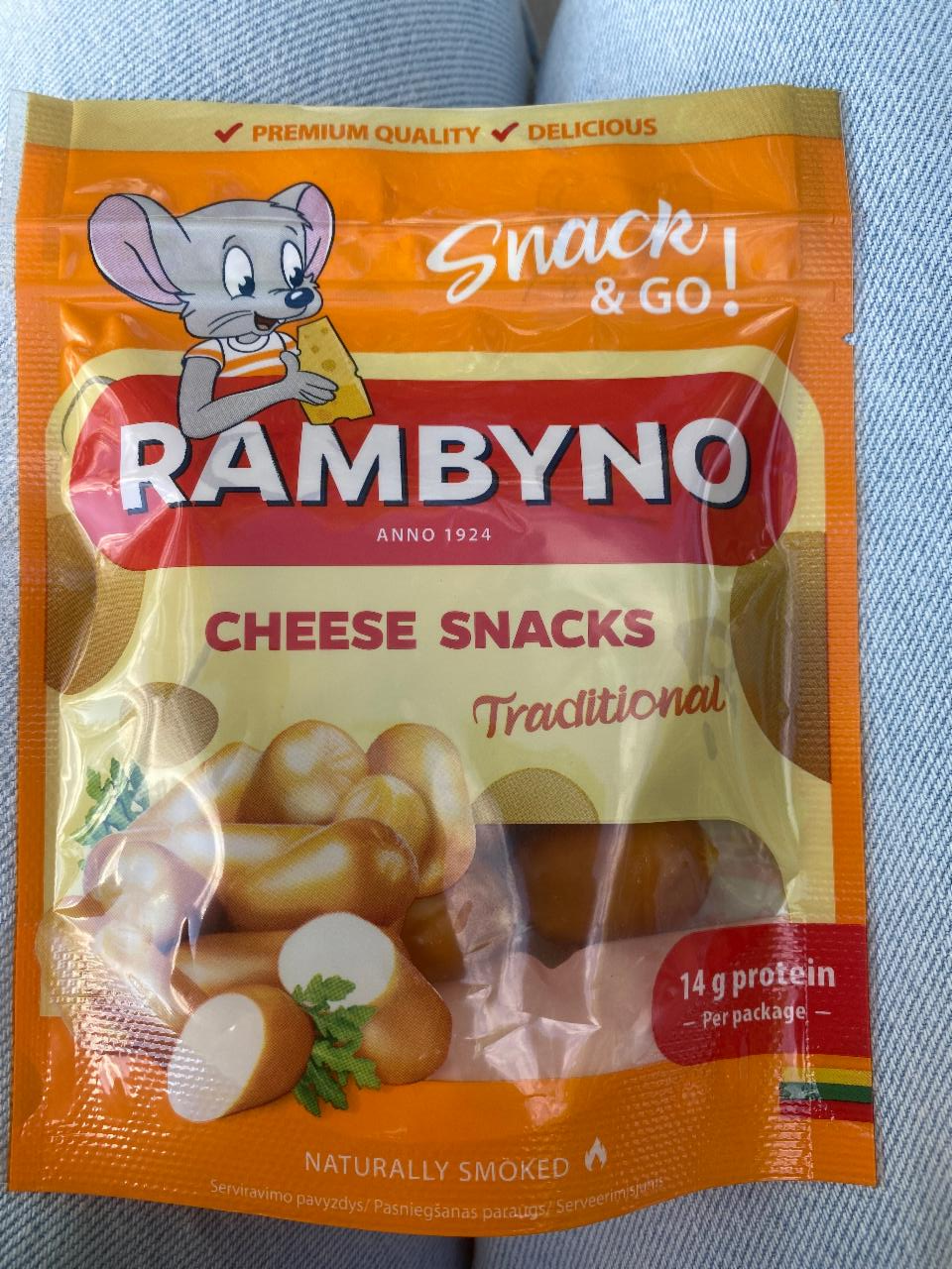 Fotografie - Crunchy cheese snack spicy BBQ Rambyno