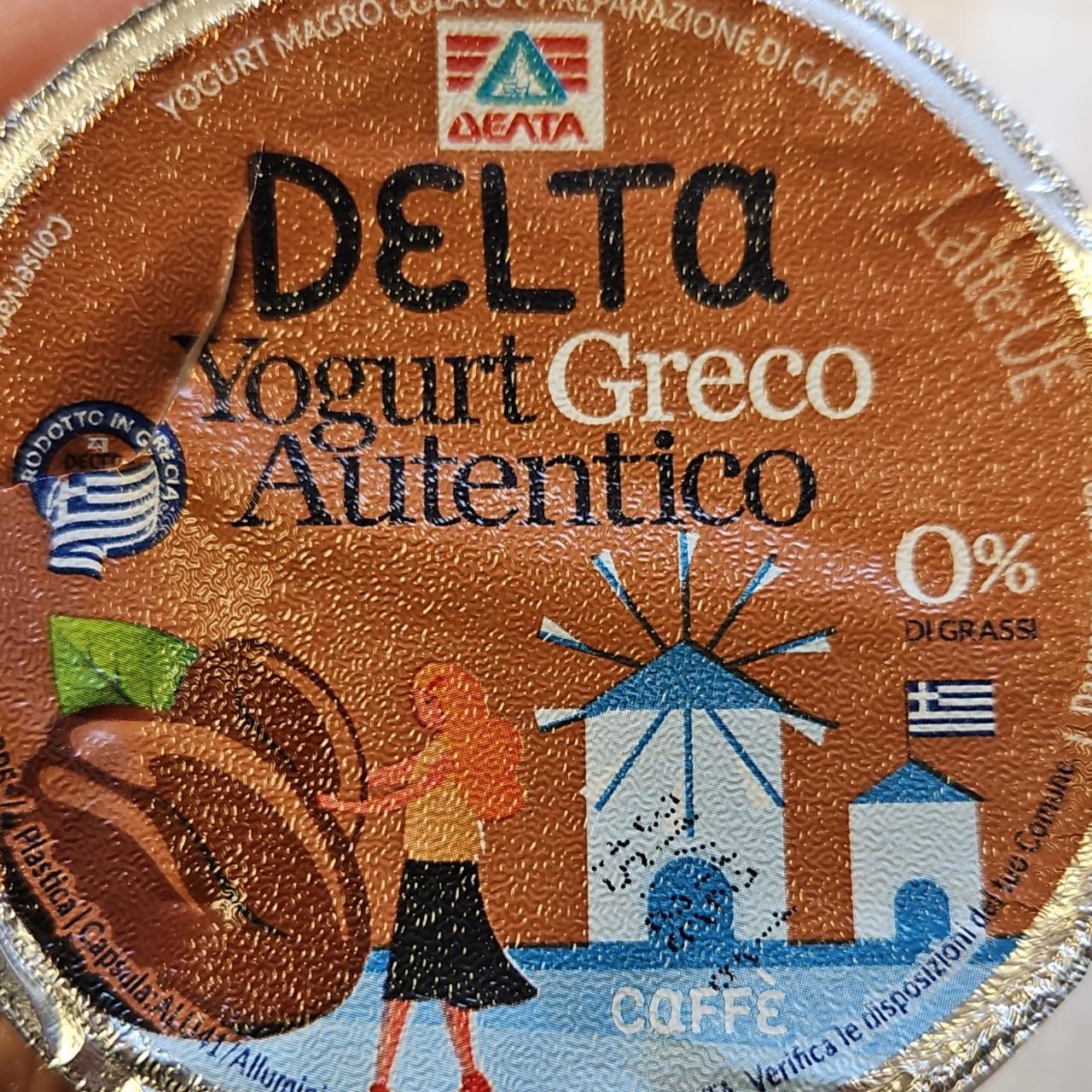 Fotografie - Yogurt greco autentico caffè 0% di grassi Delta