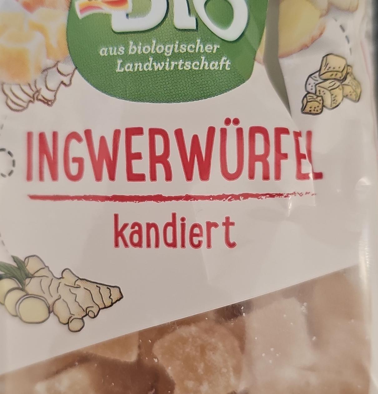 Fotografie - Ingwer Würfel kandiert dmBio