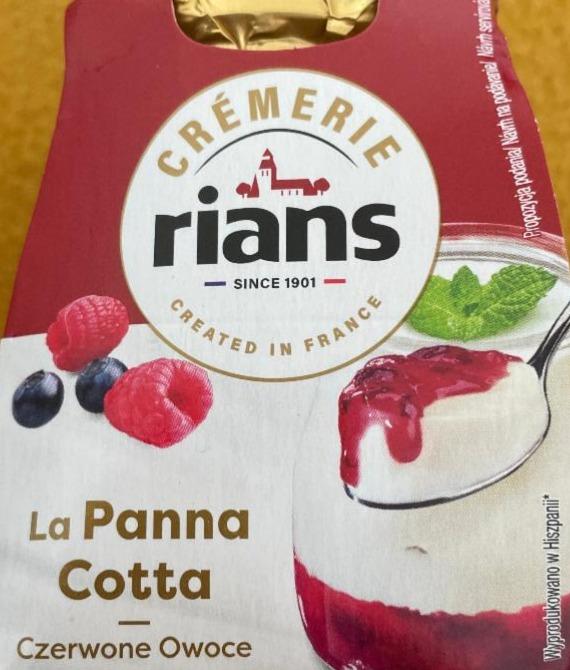 Fotografie - La panna cotta czerwone owoce Rians