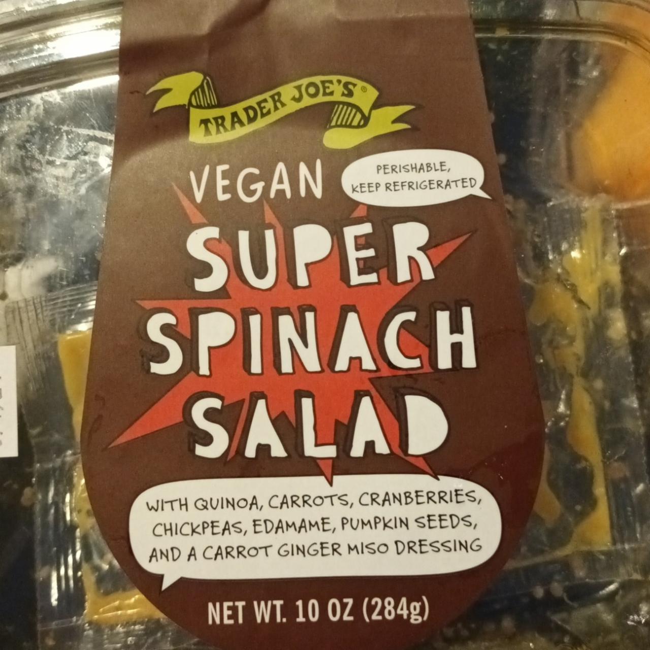 Fotografie - Super spinach salad Trader Joe's