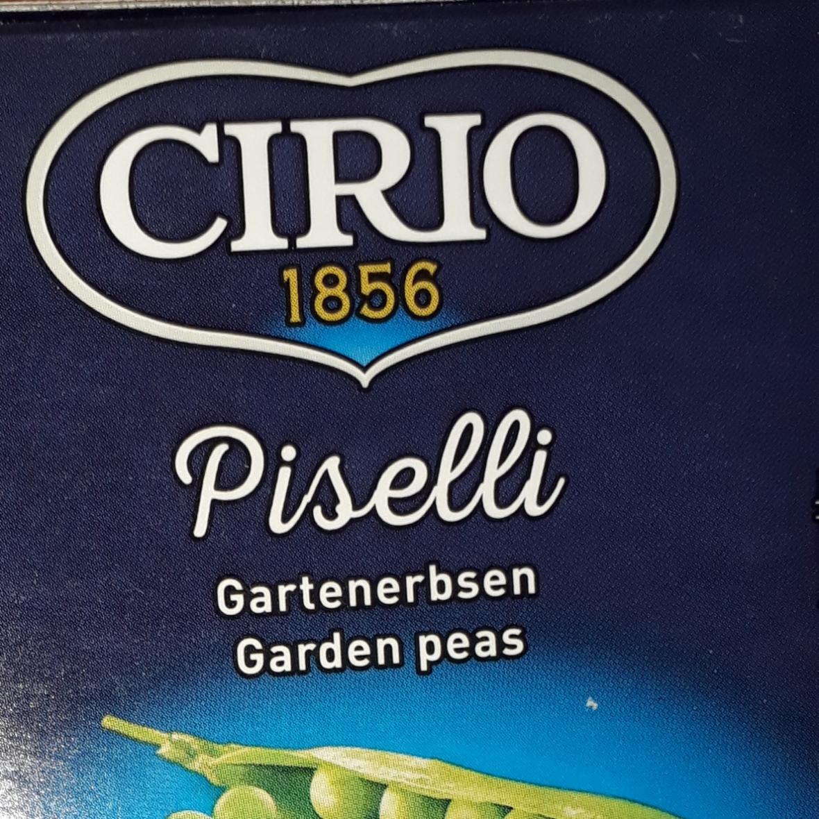 Fotografie - Piselli gartenerbsen CIRIO