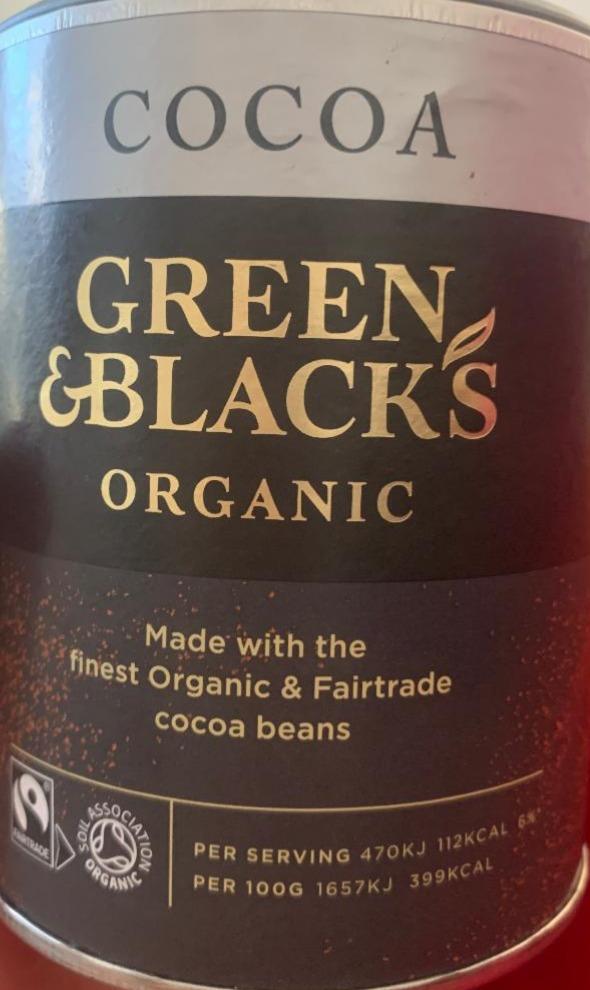 Fotografie - Cocoa organic Green & Black's