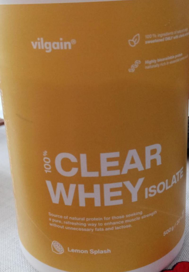 Fotografie - Clear whey isolate Lemon splash Vilgain