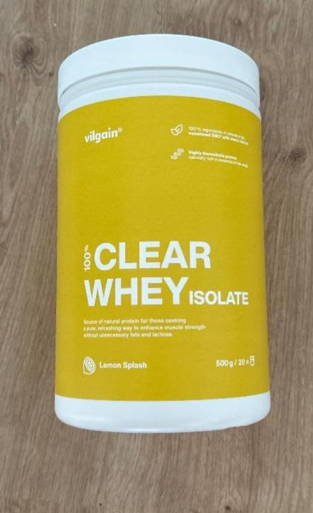 Fotografie - Clear whey isolate Lemon splash Vilgain