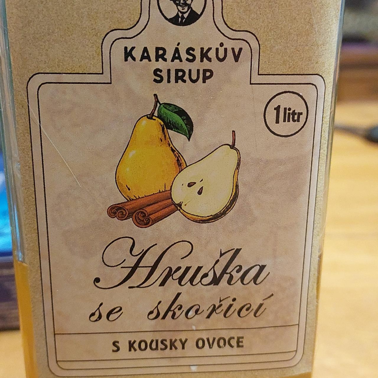 Fotografie - Hruška se skořicí s kousky ovoce Karáskův sirup