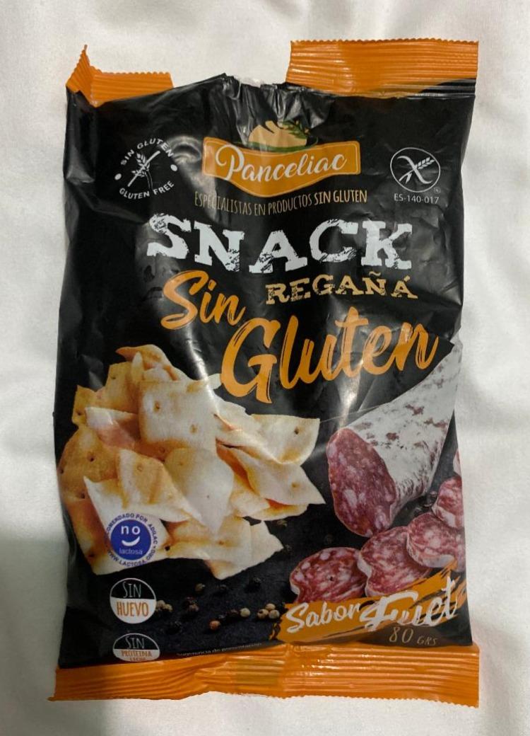 Fotografie - Snack regaña sabor fuet sin gluten Panceliac