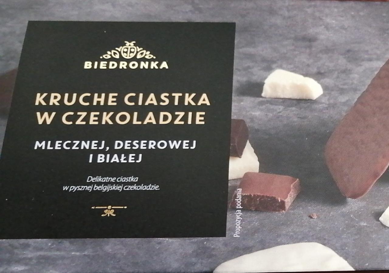 Fotografie - Máslová sušenka v čokoládě Biedronka
