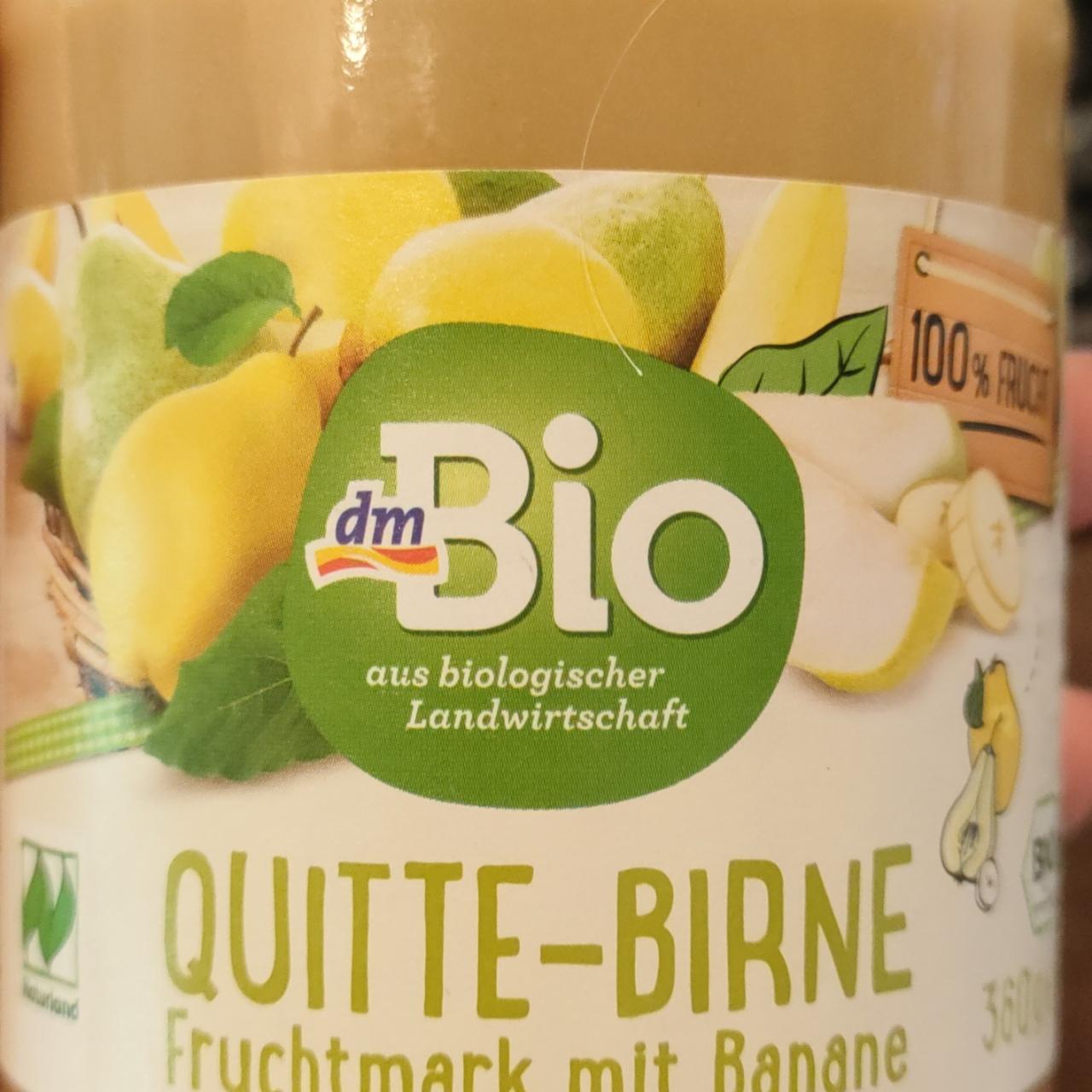 Fotografie - Quitte-Birne Fruchtmark mit Banane dmBio