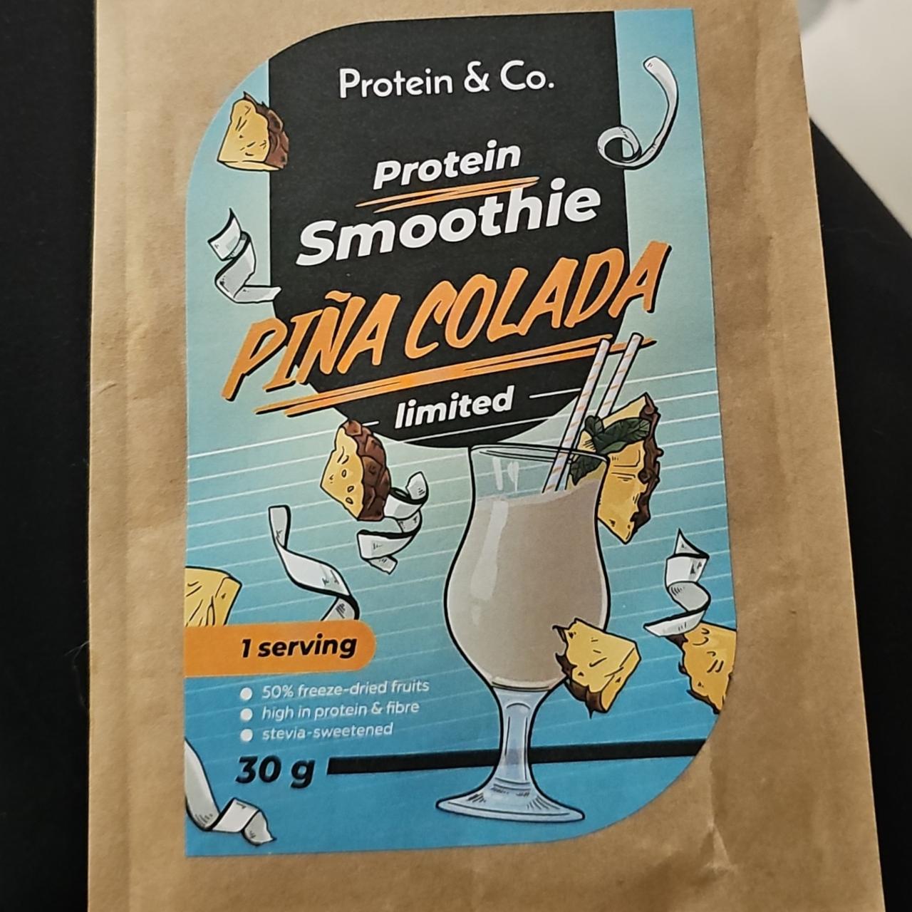 Fotografie - Protein smoothie piňa colada limited Protein & Co.