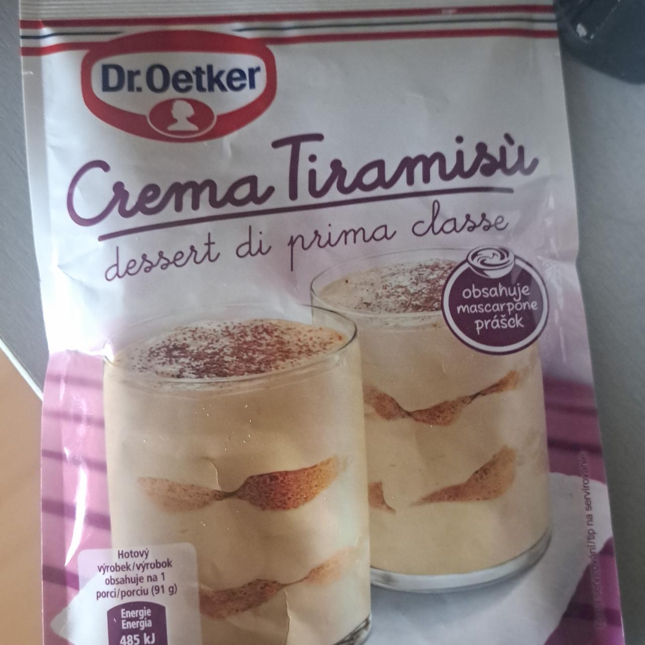 Fotografie - Crema Tiramisu Dr. Oetker