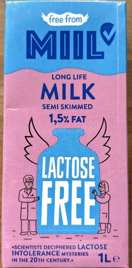 Fotografie - Long life milk semi skimmed 1,5% fat lactose free Miil