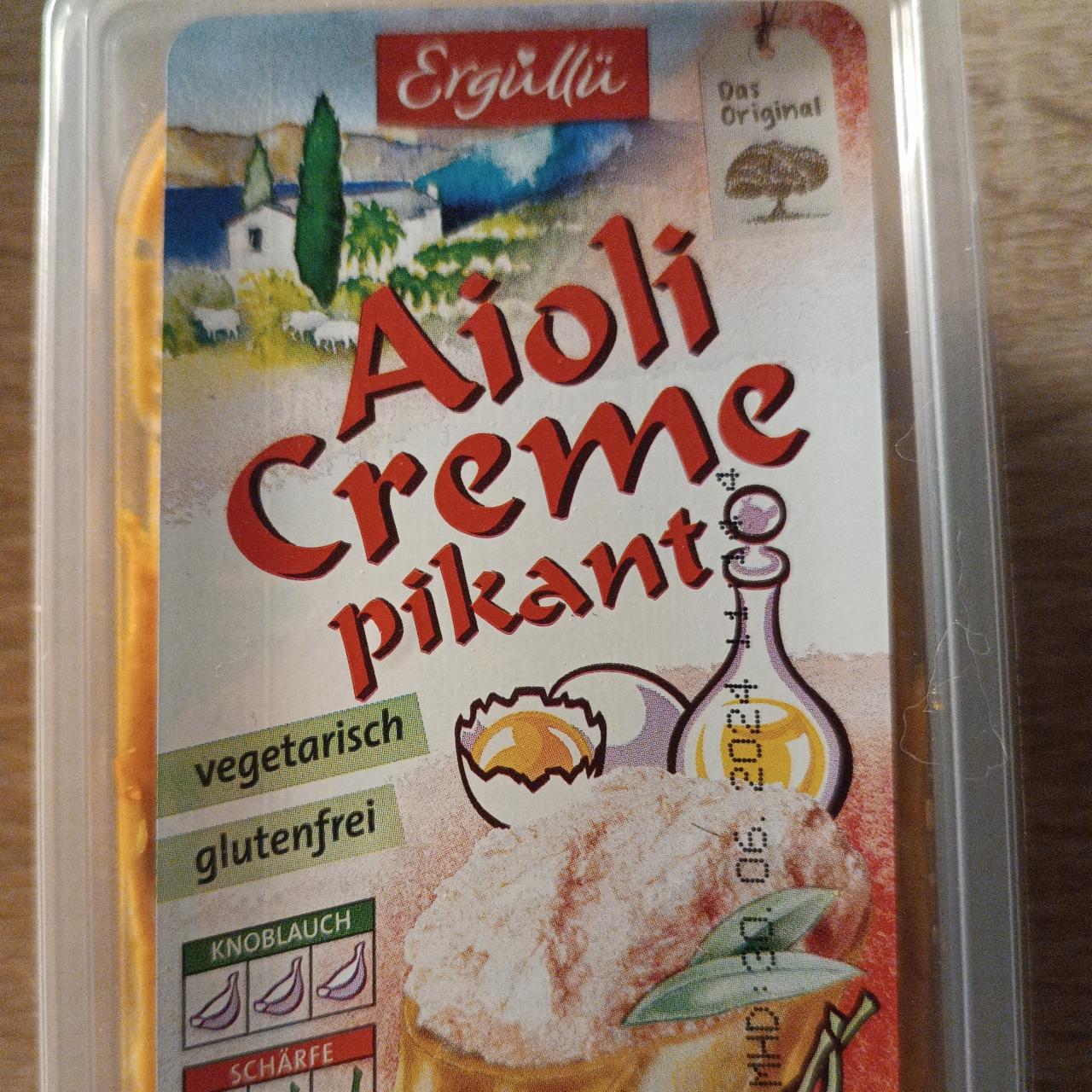 Fotografie - Aioli Creme pikant Ergullu