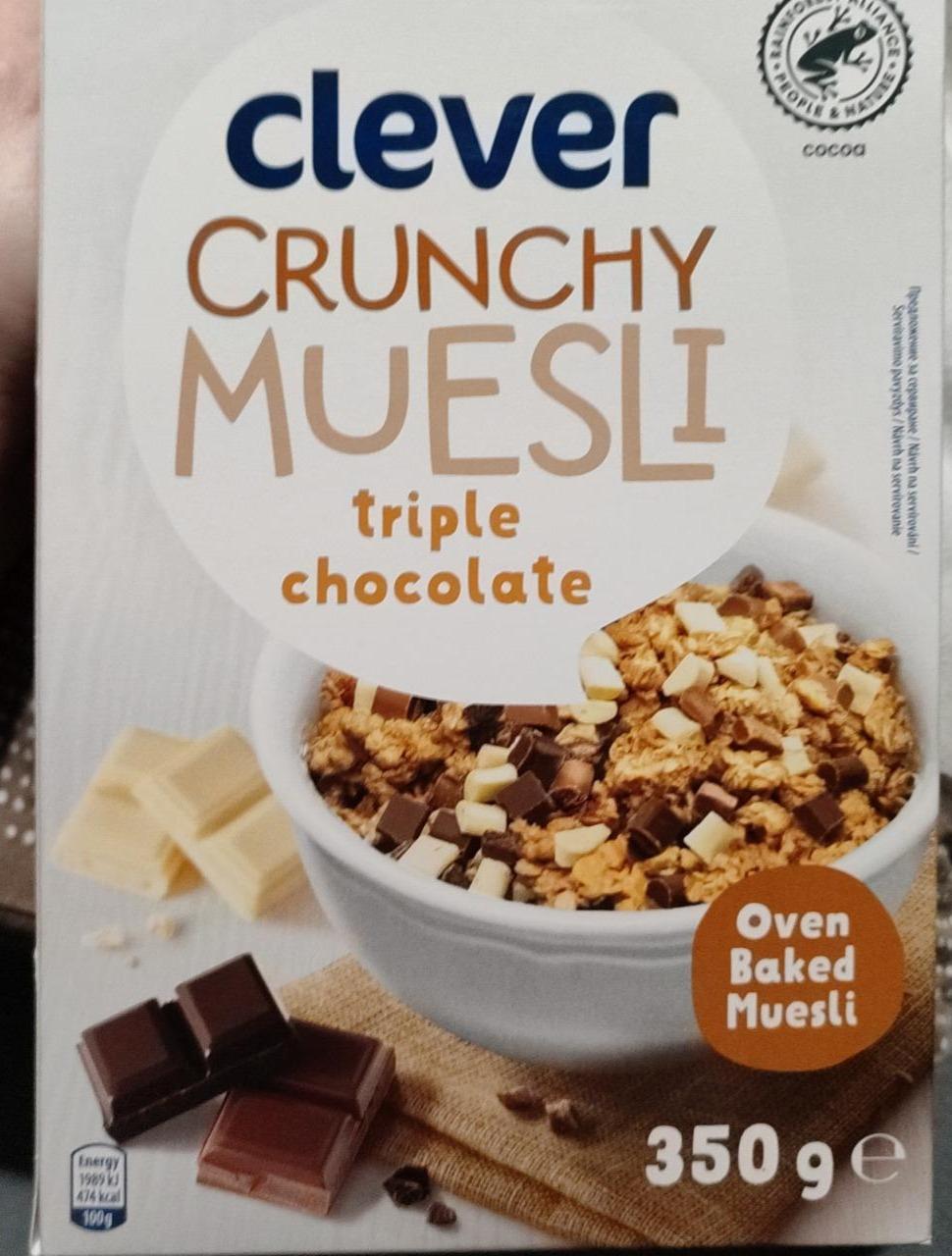 Fotografie - Crunchy muesli triple chocolate Clever