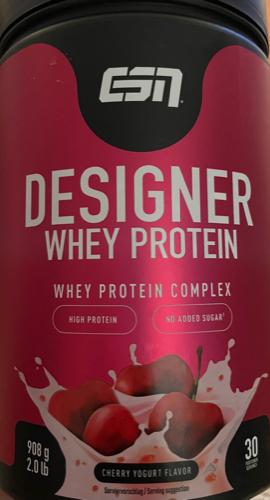 Fotografie - Designer whey protein cherry yoghurt flavor ESN