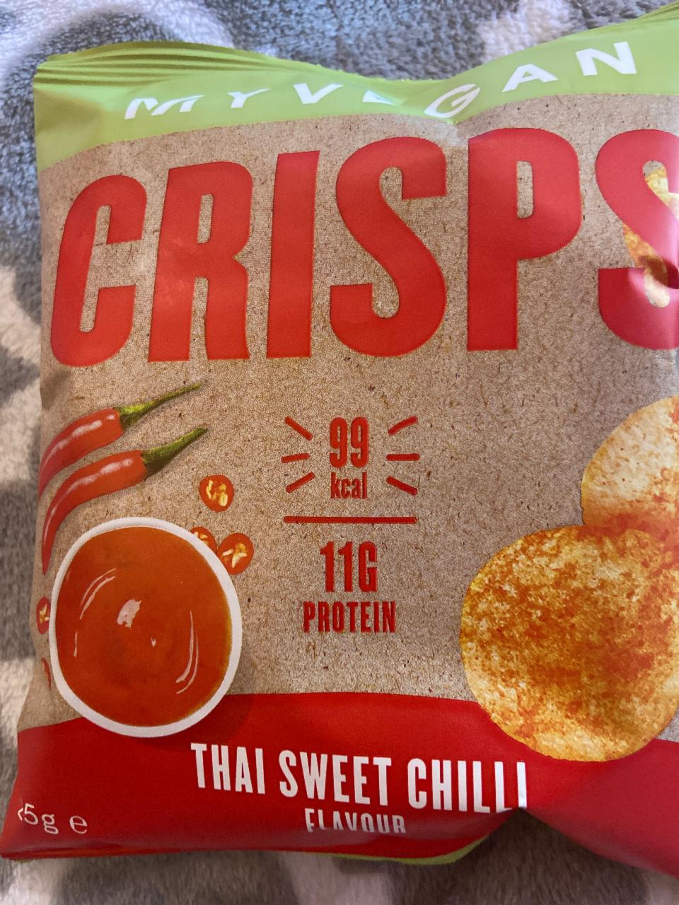 Fotografie - My vegan crisps Thai sweet chilli