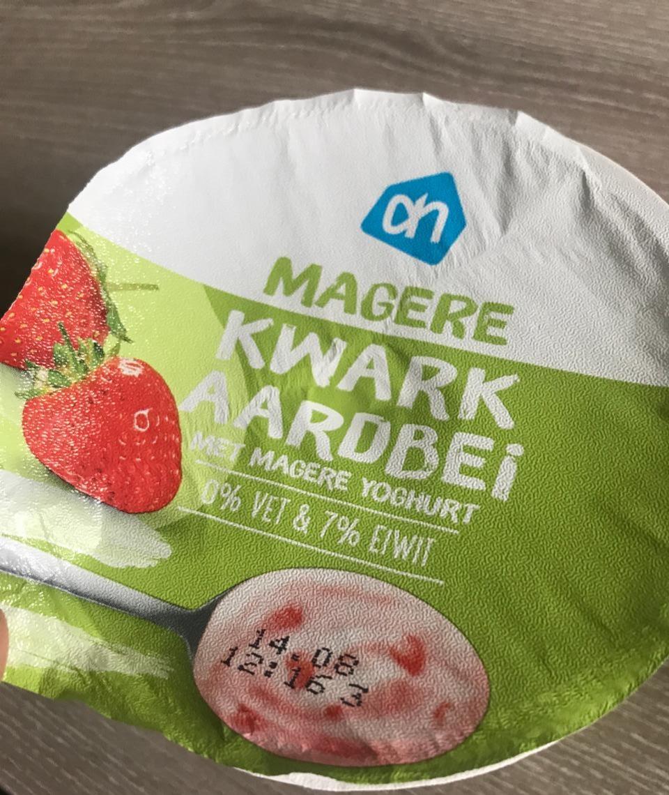 Fotografie - Magere kwark aardbei 0% vet AH