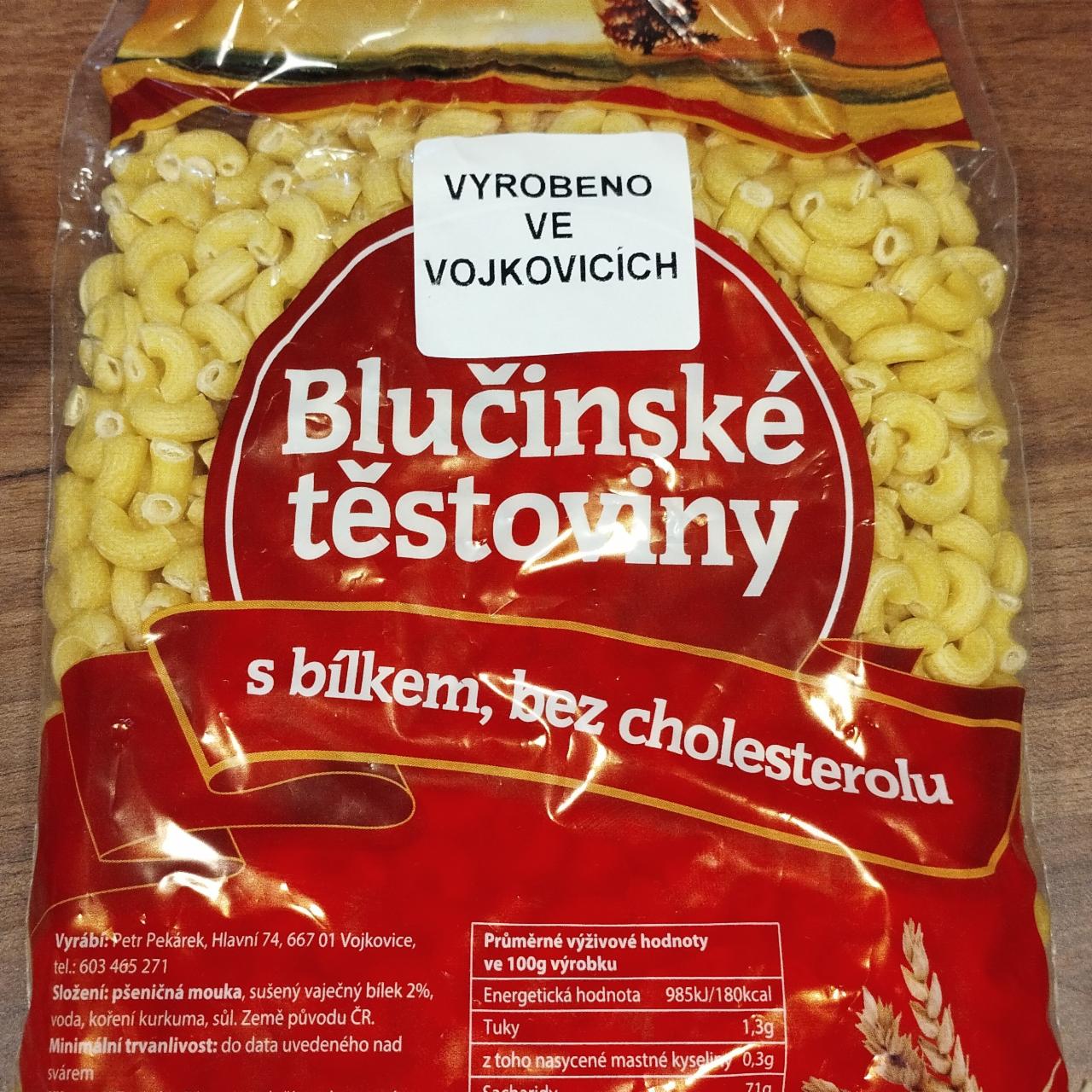 Fotografie - Blučinské těstoviny s bílkem, bez cholesterolu, kolena