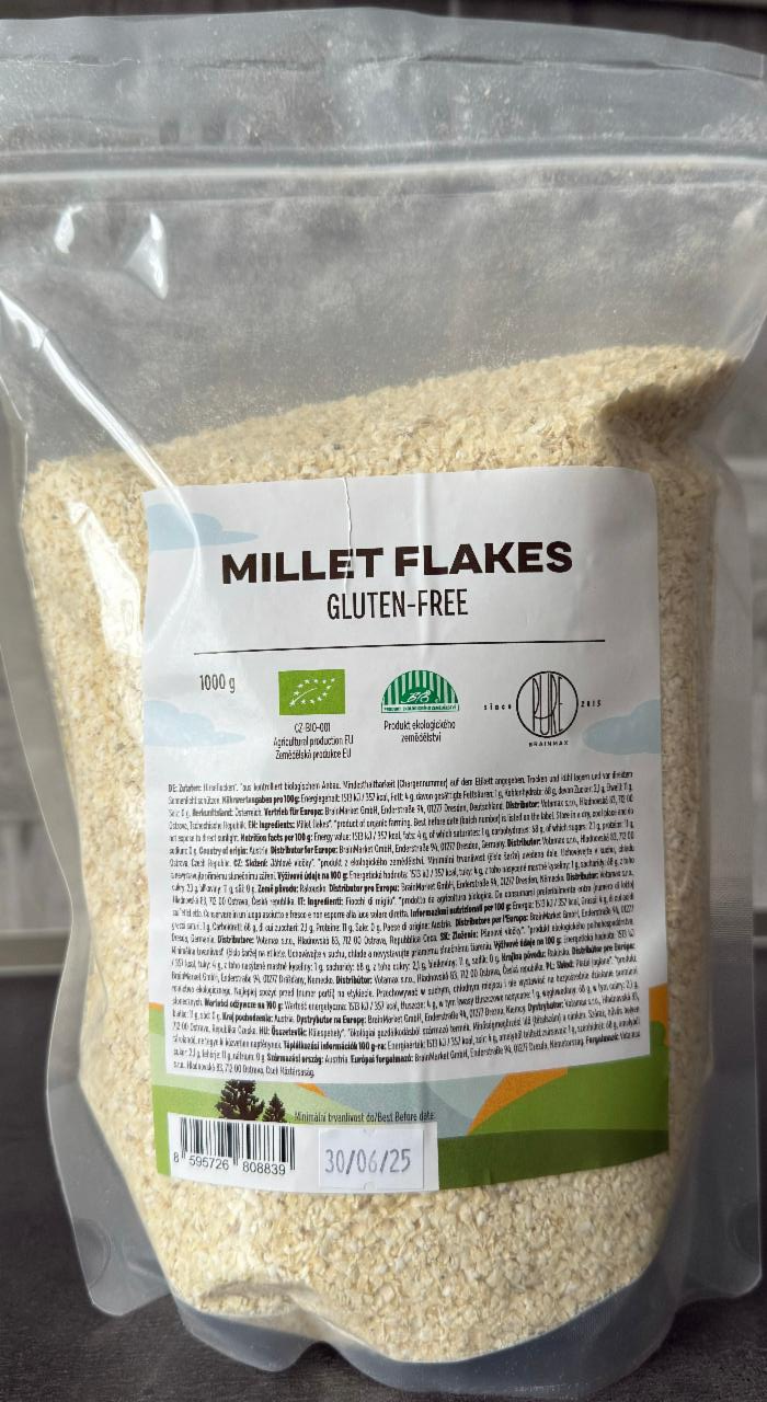 Fotografie - Bio millet flakes gluten-free BrainMax Pure