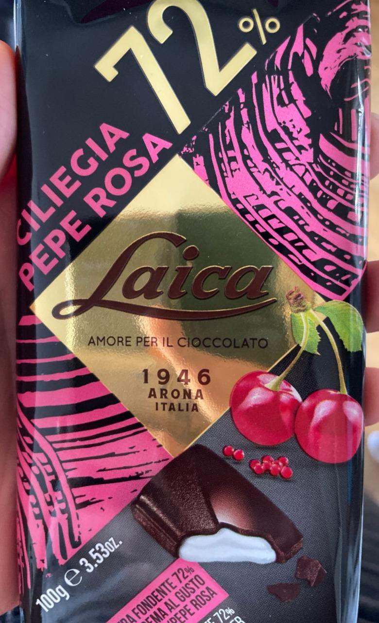 Fotografie - Ciliege pepe rosa 72% amore per il cioccolato Laica