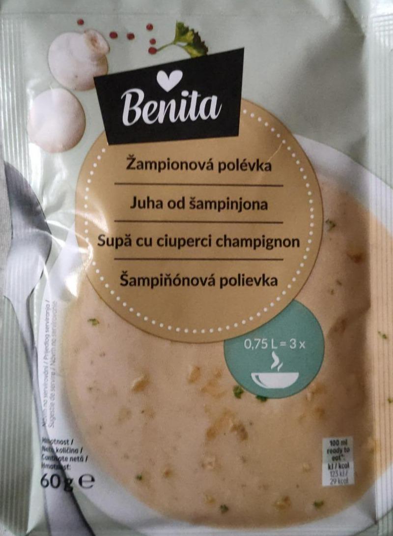 Fotografie - Žampiónová polévka Benita